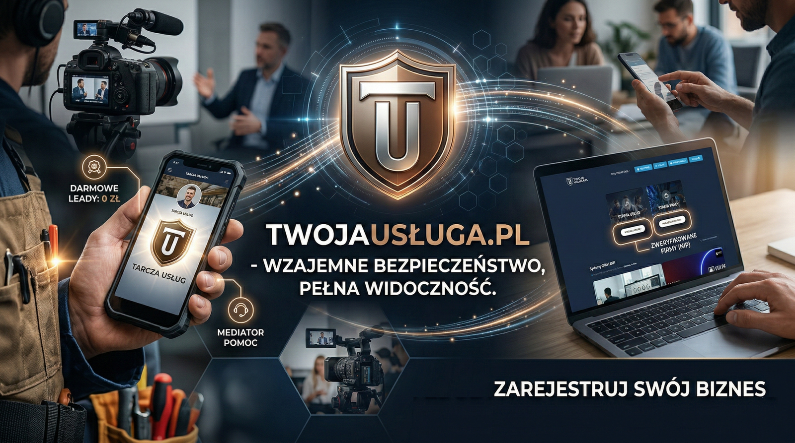 TwojaUsługa.pl — platforma dla wykonawców usług z Tarczą Usług i kontem premium w cenie pakietu strony WWW z SEO